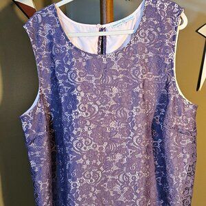 Avon Signature Collection Pink and Purple sleeveless blouse